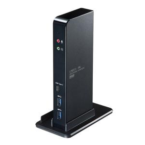 タブレットスタンド付き4K対応USB3.1ドッキングステーション USB-CVDK4｜123mk
