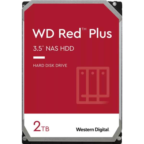 WD Red Plus 3.5インチ内蔵HDD 2TB SATA 6Gb/s 5400rpm 64M...