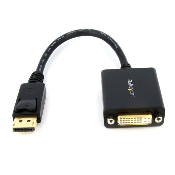 DisplayPort(オス)ーDVI(メス)変換アダプタ 黒 ディスプレイポート/DPーDVI-I...
