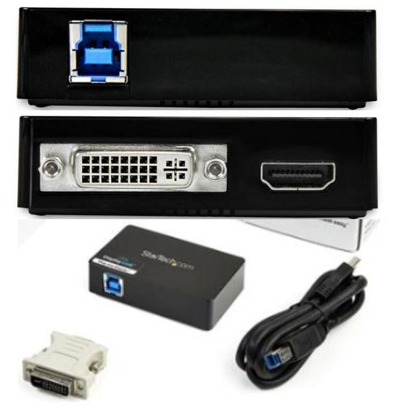 USB 3.0-HDMI DVIマルチディスプレイ変換アダプタ 外付けディスプレイ増設アダプタ US...