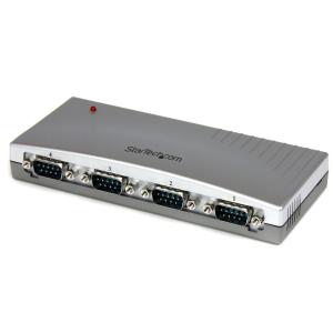 4ポート USB-RS232C変換ハブ USB2.0-シリアル (x 4) コンバータ/ 変換アダプタ USB A (オス)-D-Sub9ピン (オス) ICUSB2324｜123mk