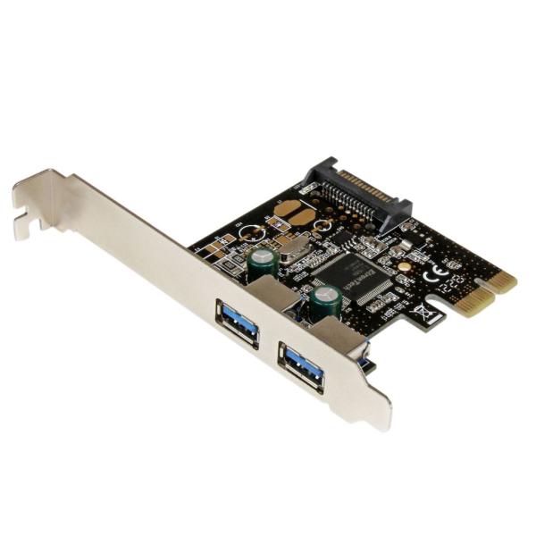 SuperSpeed USB 3.0 2ポート増設PCI Expressインターフェースカード 2x...
