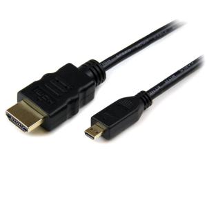 1m イーサネット対応ハイスピードHDMI - HDMI Micro変換ケーブル HDMI(タイプA) - HDMIマイクロ(タイプD) オス/オス HDADMM1M｜123mk