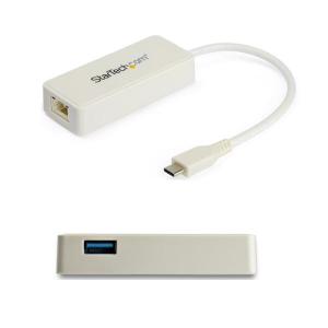 StarTech．com LANアダプター/USB-C/1x RJ45/10/100/1000 Mbps/ホワイト 目安在庫=