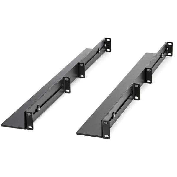19インチラックレール/1U/奥行調整可能(61cm-91cm)/4ポスト汎用ラックマウントレール/...