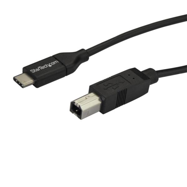 USB-C-USB-Bケーブル 2m USB 2.0準拠 オス/オス USB2CB2M