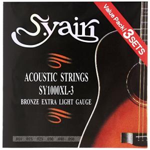 S.Yairi アコースティックギター弦 SY-1000XL-3 3セットパック エクストラライト 011-050 SY-1000XL-3の商品画像