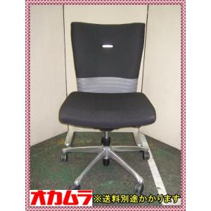中古 送料別 テレワーク 在宅勤務に オカムラ フィーゴ 肘なし Cj43br Fam2 ミドルバック シームレス