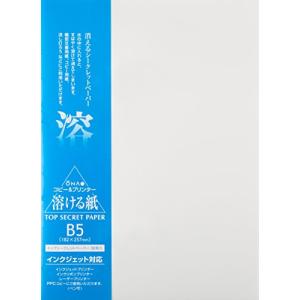 大直 コピー用紙 B5 30枚 和紙 溶ける紙 トップシークレットペーパー 208600001の商品画像