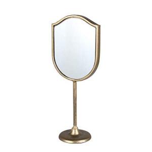 ダルトン (Dulton) 鏡 テーブル トップ ミラー シールド 高さ453×幅168×奥行92mm TABLE TOP MIRROR SHIELDの商品画像