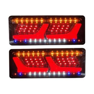 one+lifestyle トラック テール ランプ LED ライト 2連 12V 24V シーケンシャル 流れる ウィンカー テールランプ 2個セッの商品画像