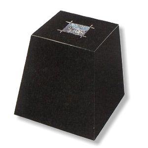 法人様宛送料半額/束石（黒） 御影石 本磨き　５寸　２号