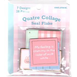 Quatre Collage Seal Flake　ピンクウサギ｜14colorsys