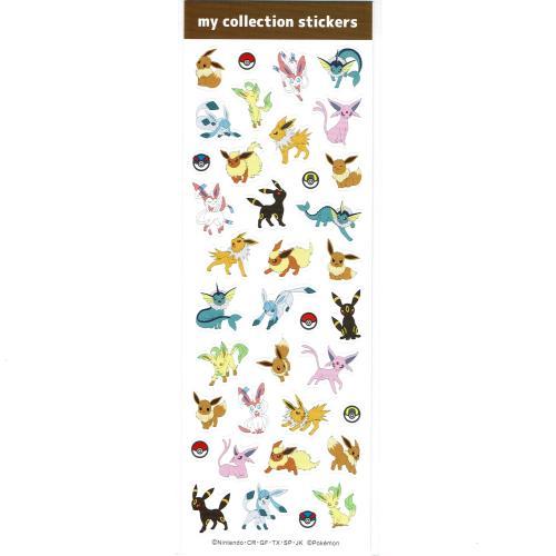 ポケモンマイコレクションステッカー　イーブイとその進化形
