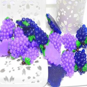 ブドウ グッズ 雑貨 プレゼント イベント 小物 ギフト 記念品 　フルーツＤＩＹパーツ　ブドウ　１個
