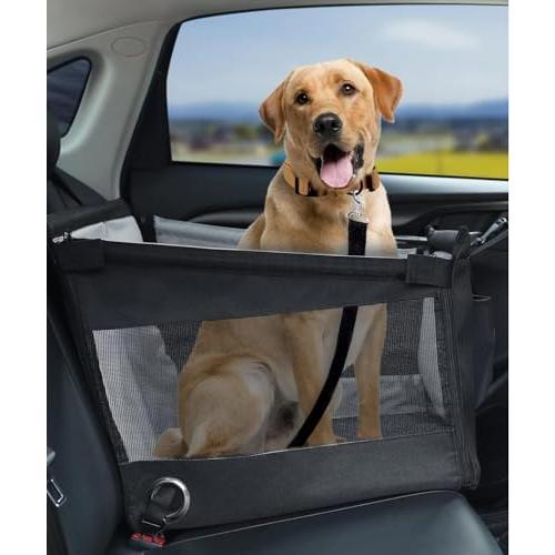 車用ペットシート ドライブボックス 防水パッド 大型犬対応 キャリー機能付き オックスフォード素材