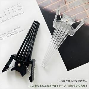 前髪ボリュームアップクリップ 2個セット 軽量...の詳細画像1
