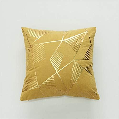 北欧風シープボアクッションカバー 45x45cm 2枚セット 幾何学模様 メタリックプリント モダン...