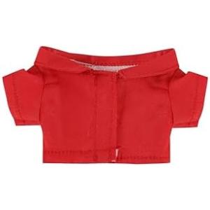 10cmぬいぐるみ用無地シャツ レッド 綿素材 人形服 キッズ用