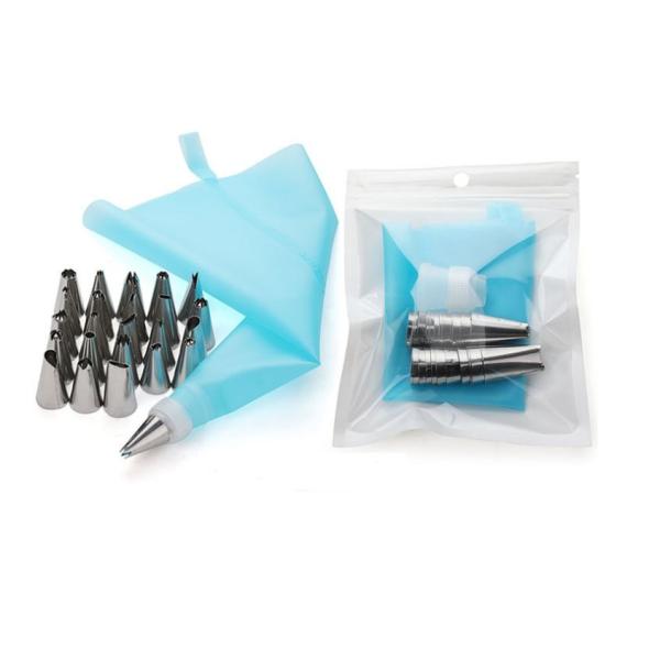 口金24種 シリコン袋 TPU絞り袋 口金 金型 絞袋 絞り金 絞り口金セット 口金変換 アダプター...