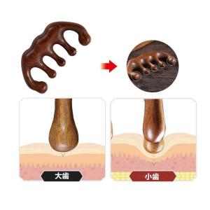 天然白檀 マッサージコーム 半月形 頭皮ケア ...の詳細画像4