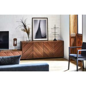 【 高級 】 国産 サイドボード キャビネット 幅160ｃｍ 組立込 MEIREKI デザイナーズ