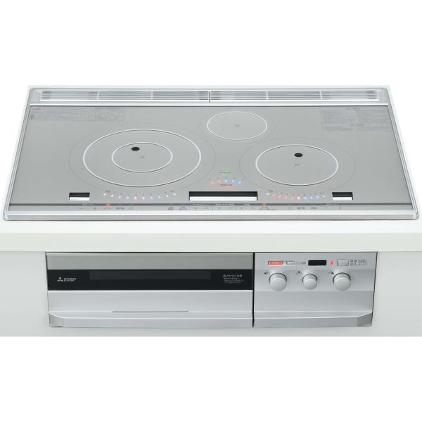 【生産終了】三菱 IH クッキング ヒータ CS - T321HNWSR 幅75ｃｍ プレミアムシル...