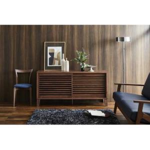 【 高級 】 国産 サイド ボード キャビネット ウォールナット 組立込 RABA デザイナーズ