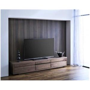 【 高級 】 国産 TV テレビ ボード ローボード ウォールナット 幅200ｃｍ 組立込 TEMP...