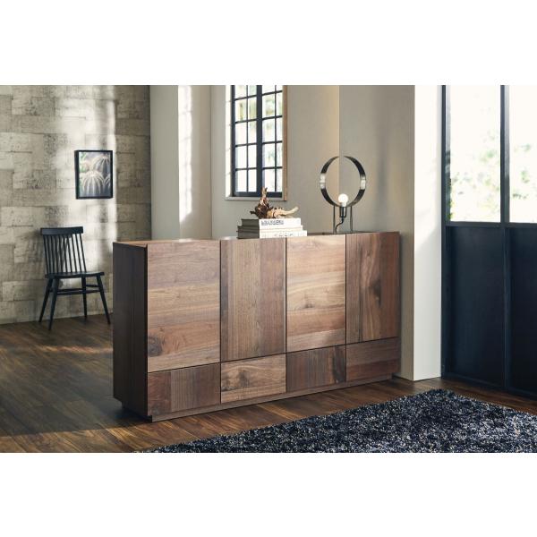 【 高級 】 国産 サイド ボード キャビネット 収納棚 組立込 NiPPONAIRE ニッポネア ...