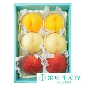 ポイント2倍〜 敬老の日 2026 フルーツ プレゼント 贈り物 ギフト Gift 銀座千疋屋 桃3色詰合せ｜銀座千疋屋
