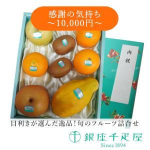 ポイント2倍〜 父の日 フルーツ 詰め合わせ プレゼント 贈り物 ギフト Gift 銀座千疋屋 送料無料 感謝の気持ち(10,000円)