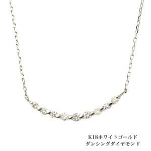 送料込み 18金ラインネックレス K18ホワイトゴールドネックレス 0.1ct ダイヤモンドネックレス ネックレス 18金ネックレス ペンダント 誕生日 K18｜1919juuku