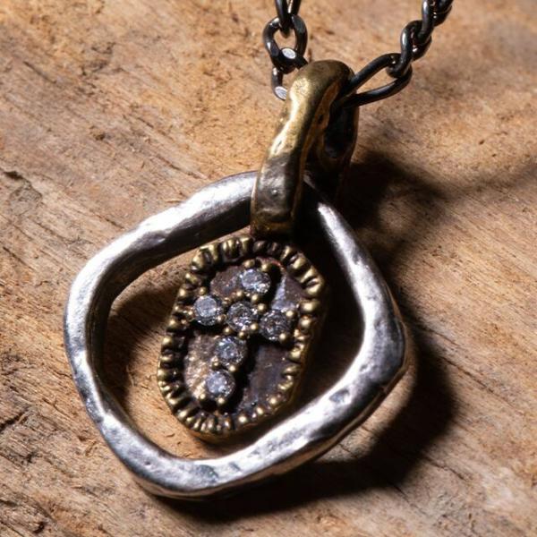 送料込み クロスがおしゃれなネックレス かっこいい 個性的 シルバーネックレス ペアネックレス ネッ...