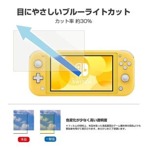 Switch Lite 貼りやすい高硬度ブルー...の詳細画像2
