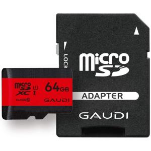 Switch　GAUDI microSDXCカード UHS-I U1 クラス10 64GB　Switch動作確認済　３年保証（マイクロＳＤカード６４ＧＢ）【新品】｜193