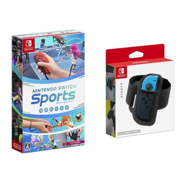 Switch　Nintendo Switch Sports（レッグバンド同梱）＋レッグバンド単品（ニ...