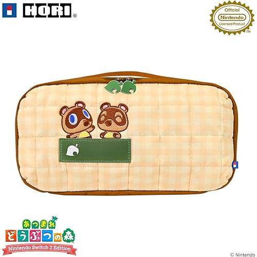 Switch 2/Switch　あつまれどうぶつの森 キルティングミディアムポーチ for Nint...