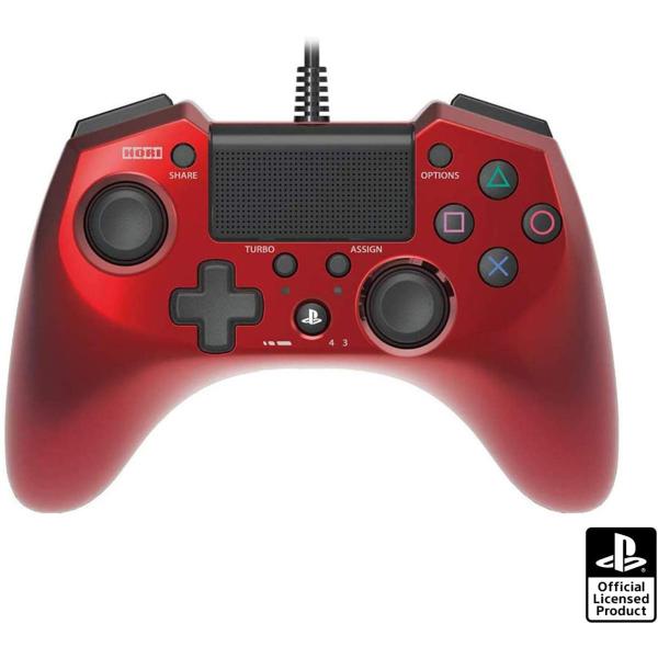 PS4／PS3　ホリパッドＦＰＳプラス　レッド　ｆｏｒ　ＰＳ４／ＰＳ３両対応（ネコポス便不可）【新品...