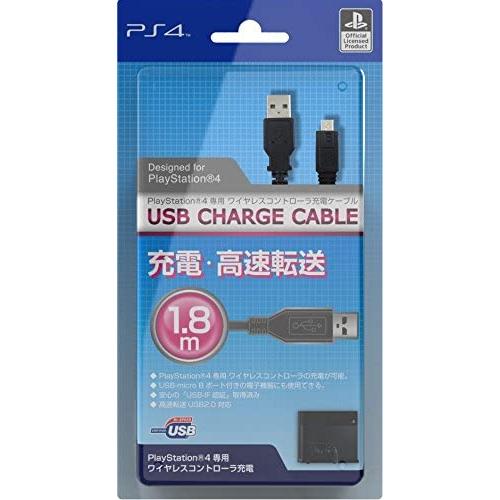 ＰＳ４　USBチャージケーブル（micro-B）（ネコポス便不可）【新品】■