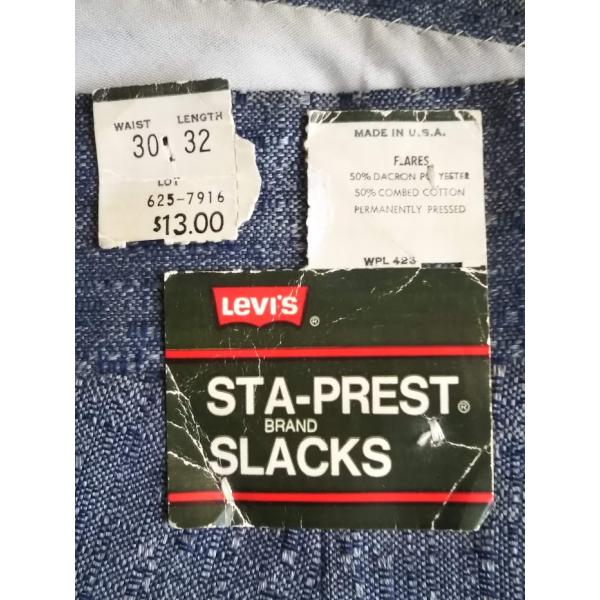 リーバイススタプレスト 古着 1970 昭和 デッドストック