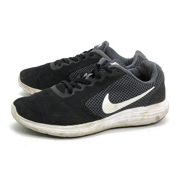 X★【24.5cm】ナイキ/NIKE 819303 ウィメンズ レボリューション 3 スニーカー/黒...