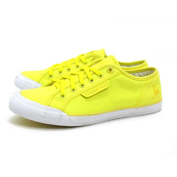 X★【24cm】ルコック/Lecoq sportif  ローカット キャンバススニーカーLOW/黄L...
