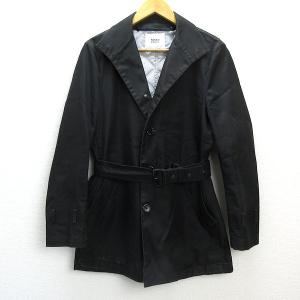 BLACK LABEL CRESTBRIDGE◇ショートトレンチコート/M/コットン/BLK
