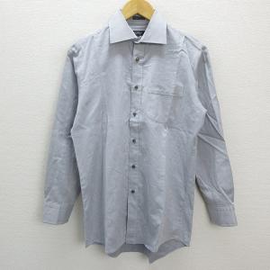 z□バーバリー/BURBERRY LONDON 長袖シャツ/ロゴ刺繍【M程度】白