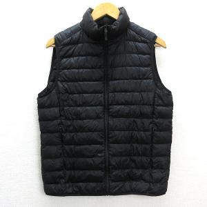 n■ユニクロ/UNIQLOウルトラ ライトダウンベストJKT黒/MENS/23