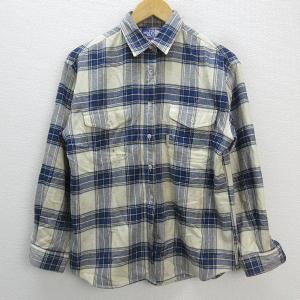 y■ノースフェイス/THE NORTH FACE 長袖フランネルシャツ【レディースL】レトロLADIES/90【中古】