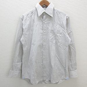 s■日本製■ポールスミス/Poul Smith 胸ポケット付き 長袖シャツ【L】灰/MENS/60【中古】