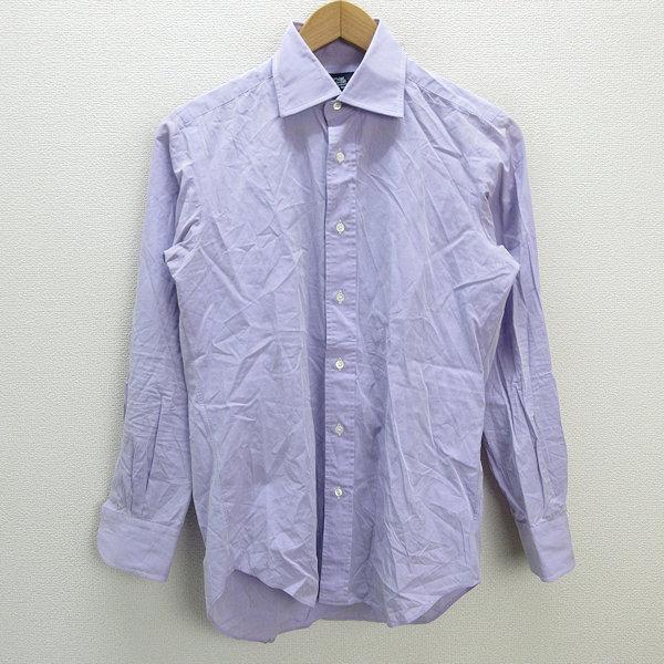 a■日本製■メーカーズシャツ鎌倉/Maker&apos;s shirt 長袖シャツ【38-82】紫系/MENS...