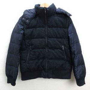 U□ユニクロ/UNIQLO フーディー シームレスダウンジャケット□黒